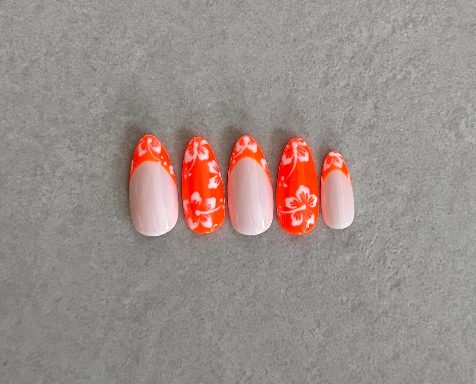 Fleurs Orange Hibiscus